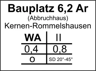 Bauplatz (mit Abbruchgebäude) für Geschossbau in Kernen-Rommelshausen – Bild 2