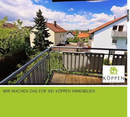 kurzfristig beziehbar - helle, freundliche 3-Zi.-Whg. mit Balkon in schöner Lage mit Einbauküche
