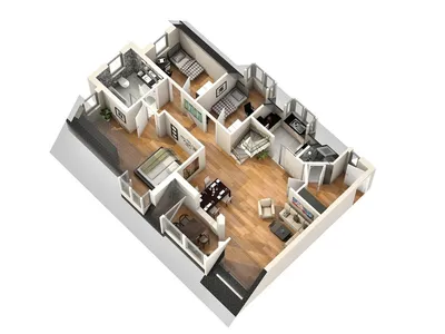 Eigentumswohnung mit 4-5-Zi. mit ca. 130 qm Wfl., 2 Bäder, großer überdachter Balkon, Garage und Stellplatz – Bild 3