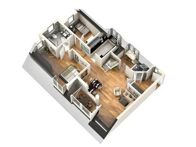 Eigentumswohnung mit 4-5-Zi. mit ca. 130 qm Wfl., 2 Bäder, großer überdachter Balkon, Garage und Stellplatz – Bild 2