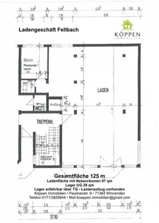 Fellbach Ladengeschäft in gut frequentierter Lage, kurzfristig frei – Bild 4