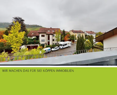Tolle 2-Zi.-DG Wohnung mit E-Küche ab 01.01.2021 in Fellbach unterhalb der Weinberge zu vermieten
