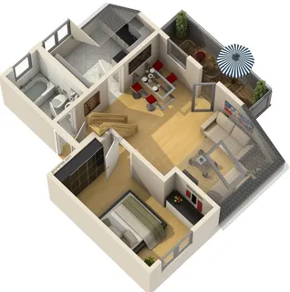 3-Zi.-Maisonette-Wohnung mit Einbauküche in Schwaikheim KM 680,00 € zzgl. Stellplatz 40,00 € – Bild 3