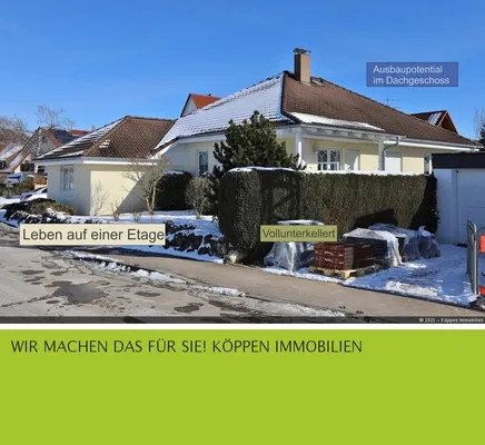 Bungalow in landschaftlich reizvoller Umgebung - Ihr Altersruhesitz oder für die kleine Familie