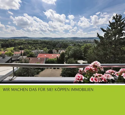 Waiblingen - traumhafte, unverbaubare Aussicht - 2-Zi.-ETW, 5. OG, Kapitalanlage