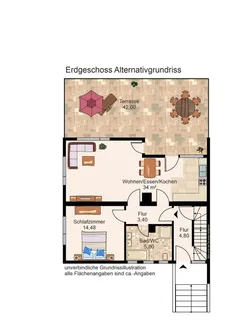 1-Fam.-DHH in Affalterbach mit 830 m² Grundstück - für Handwerker bestens geeignet! – Bild 3
