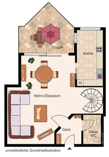 Traumhafte 2-Zi.-DG-Wohnung in erstklassiger, unverbauter Lage von Backnang – Bild 3