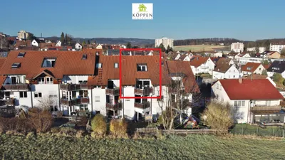Traumhafte 2-Zi.-DG-Wohnung in erstklassiger, unverbauter Lage von Backnang – Bild 6