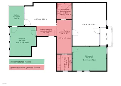 Büro - Untervermietung von zwei Räumen in Winnenden – Bild 2