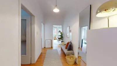 Helle, gepflegte 3-Zi.-Altbauwohnung im Westen. mit Garage, verglaster Veranda und E-Kü. – Bild 2