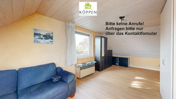 Bad Cannstatt, teilmöblierte 1-Zi.-DG-Wohnung mit Kochnische und Bad (ohne Balkon)