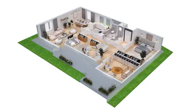 Wohnen auf einer Ebene - EFH auf 450 m² Grundst., 4,5 Zi.+Hobbyräume im DG + Carport für Wohnmobil – Bild 3