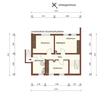 1-Fam.-Haus mit ELW, Hauptwhg,  5 Zi., Balkon - 88 qm •  ELW 3 Zi., Balkon - 60 qm. in Leutenbach – Bild 5