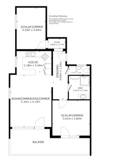 Etwas ganz besonders - herrliche Aussicht -  uneinsehbarer Balkon - 3-Zi.-Whg. zu vermieten – Bild 2