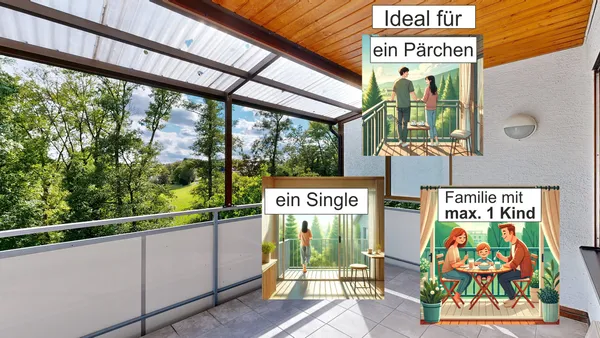 Sofort beziehbare 3-Z.-Whg. mit Garage, E-Küche, Balkon zu vermieten