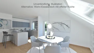 Fellbach-Schmiden, sofort beziehbare 4-Zi.-DG-Wohnung mit 2 Balkonen – Bild 4