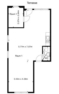 Büro-/Praxisfläche beim Bahnhof in Winnenden 60 m² + Terrasse – Bild 2